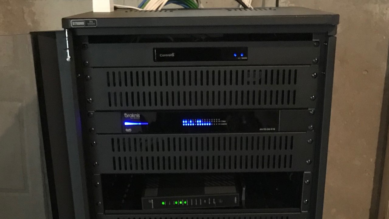 AV rack system installation